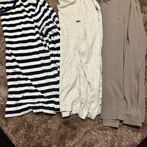 Lacoste Striped and Solid Long Sleeve Shirts
